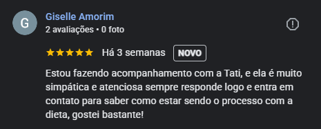 Print de avaliação real no Google 6