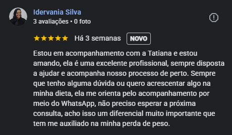Print de avaliação real no Google 8