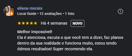 Print de avaliação real no Google 16